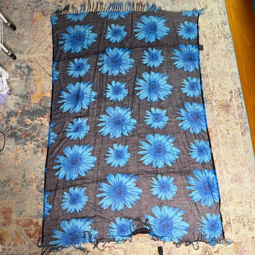 Vintage 90s / Y2K floral sarong wrap skirt